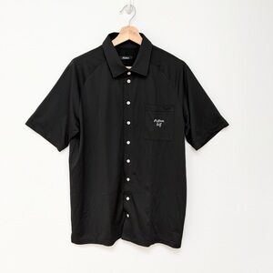NWT Malbon black button front golf shirt - men’s M